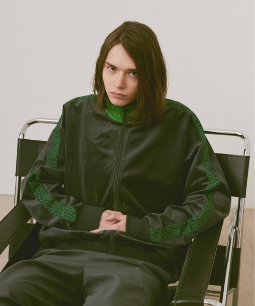 「soerte」 ジャージブルゾン 1 グレー メンズ_画像5