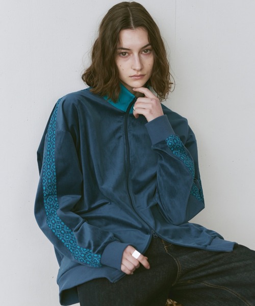 「soerte」 ジャージブルゾン 1 グレー メンズ_画像8