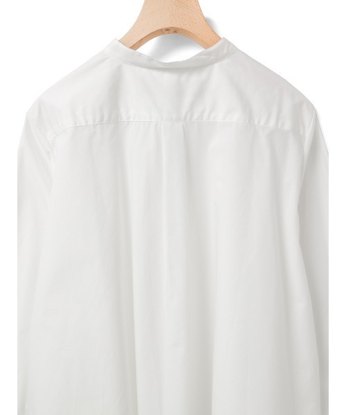 ブラウス シャツ A line band collar shirt レディースの画像
