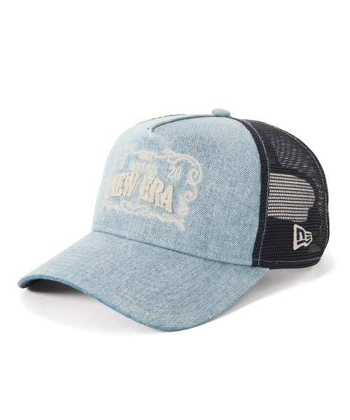 メッシュキャップ ブラック/ブルー NEW ERA（ニューエラ） メッシュキャップ キャップ 帽子 紫外線カット