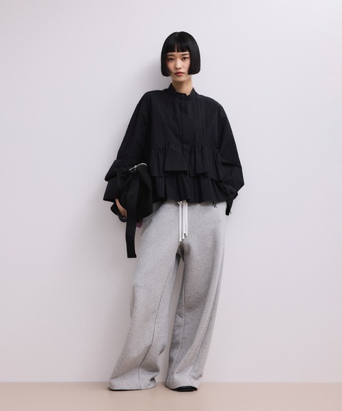 ADAM ET ROPE'（アダムエロペ） ブラウス シャツ 「WEB限定」フリル