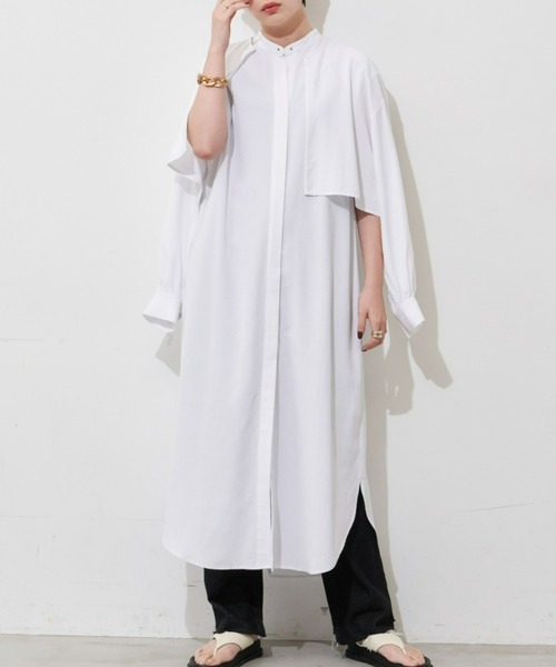 「Aunt Marie's」 長袖ブラウス FREE パープル レディース_画像2