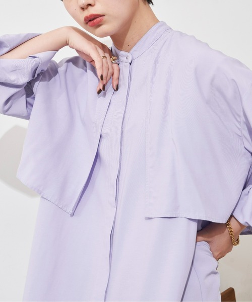 「Aunt Marie's」 長袖ブラウス FREE パープル レディース_画像5