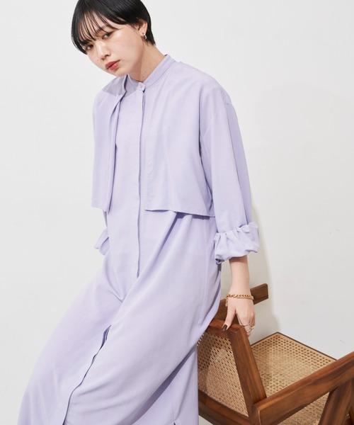 「Aunt Marie's」 長袖ブラウス FREE パープル レディース_画像6