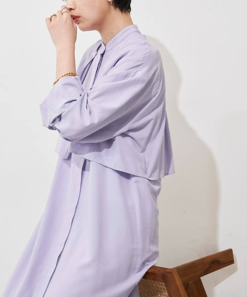 「Aunt Marie's」 長袖ブラウス FREE パープル レディース_画像8