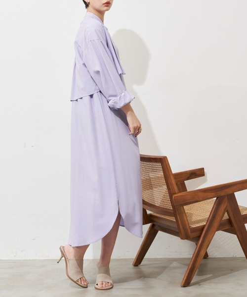 「Aunt Marie's」 長袖ブラウス FREE パープル レディース_画像10