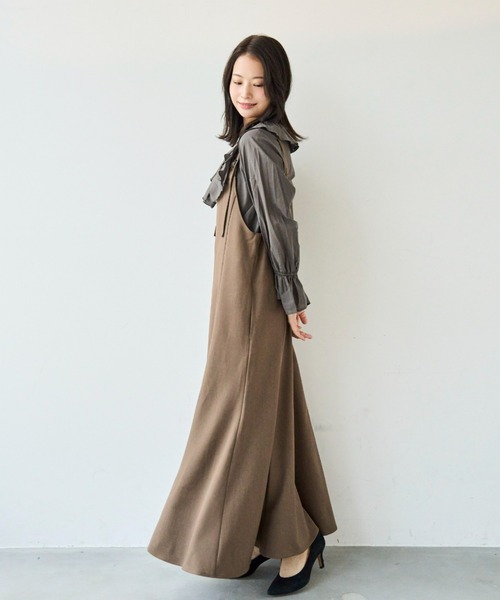 「mil」 長袖ブラウス ONE SIZE チャコールグレー レディース_画像5