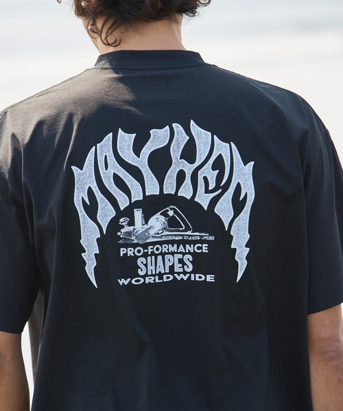 snaked lows LOSTプリント Tシャツ ブラック Lサイズ LOST（ロスト） tシャツ 水着 ラッシュガード 半袖 Tシャツ UVカット
