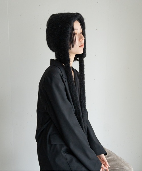 「hwyl」 ニットキャップ FREE チャコールグレー レディース_画像2