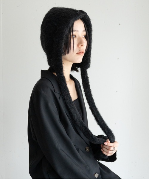 「hwyl」 ニットキャップ FREE チャコールグレー レディース_画像3