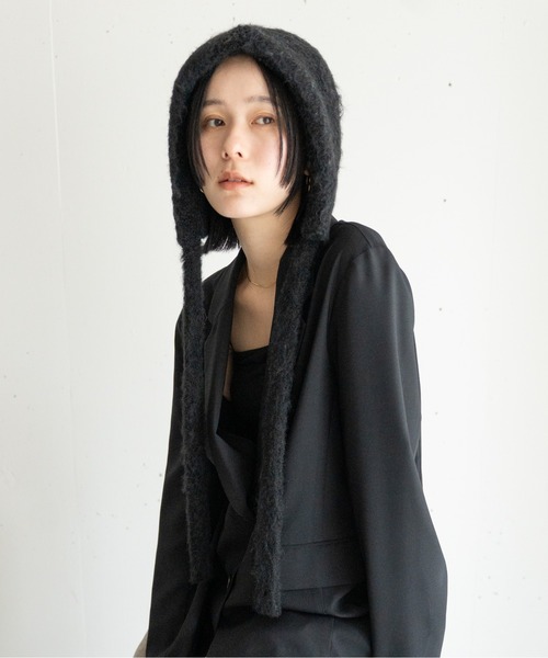 「hwyl」 ニットキャップ FREE チャコールグレー レディース_画像4