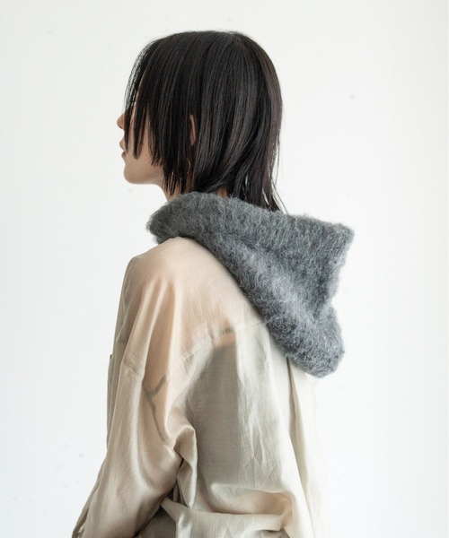 「hwyl」 ニットキャップ FREE チャコールグレー レディース_画像8