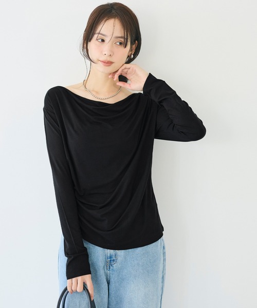 coca（コカ） tシャツ とろみドレープカットソー レディース 