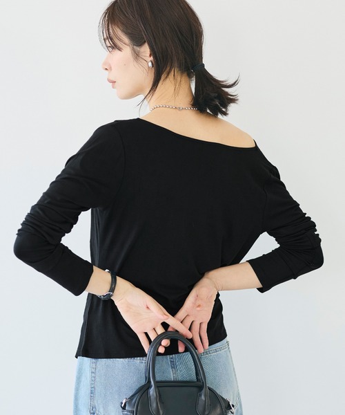 coca（コカ） tシャツ とろみドレープカットソー レディース 