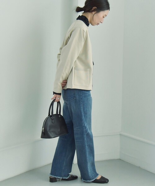 「quaranciel」 ニットカーディガン ONE SIZE ブルー レディース_画像4