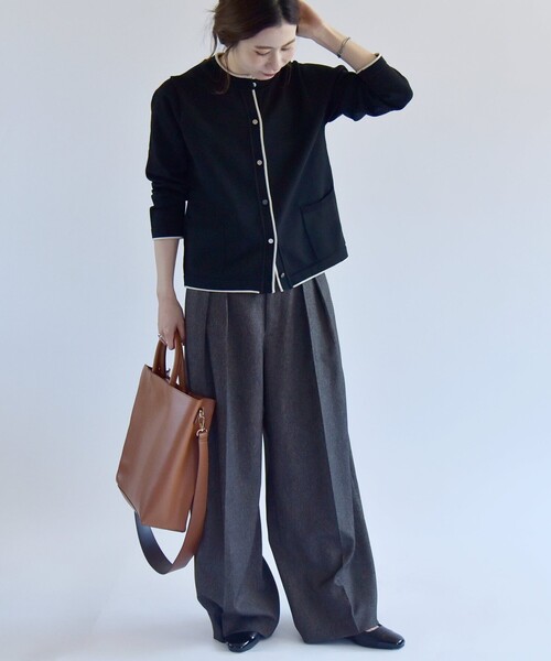 「quaranciel」 ニットカーディガン ONE SIZE ブルー レディース_画像8
