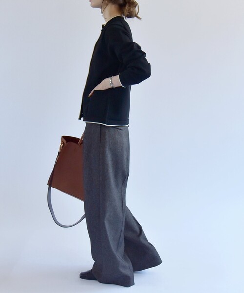 「quaranciel」 ニットカーディガン ONE SIZE ブルー レディース_画像9