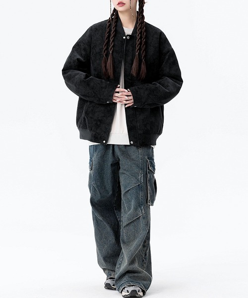 「JOHNNY WOLF」 ブルゾン M ブラック メンズ_画像6