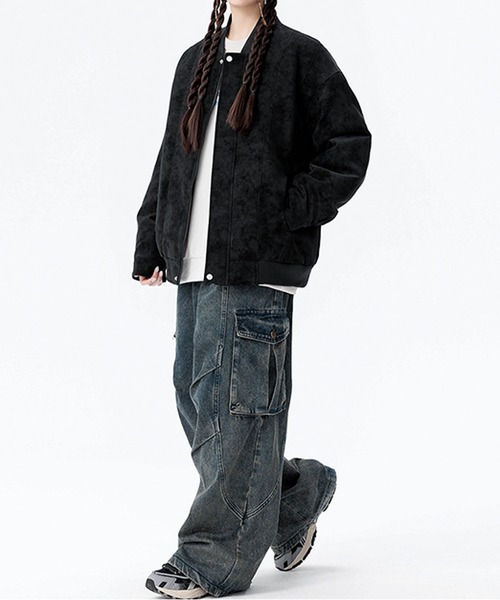 「JOHNNY WOLF」 ブルゾン M ブラック メンズ_画像7