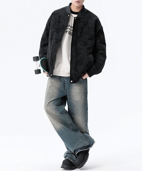 「JOHNNY WOLF」 ブルゾン M ブラック メンズ_画像8