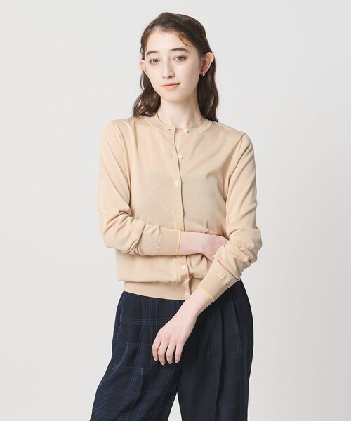 新品✨ユナイテッドアローズ コットンシルク18G クルーネック カーディガン UNITED ARROWS（ユナイテッドアローズ）の「コットンシルク 18G クルー