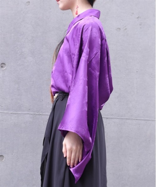 「REZEN」 7分袖シャツ X-LARGE ライトグレー メンズ_画像2