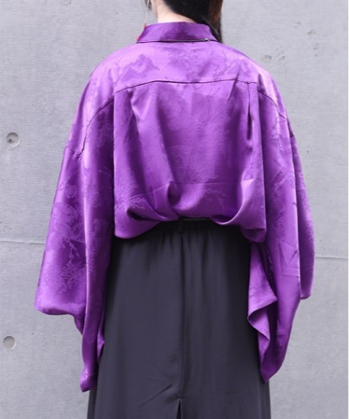 「REZEN」 7分袖シャツ X-LARGE ライトグレー メンズ_画像3