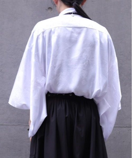 「REZEN」 7分袖シャツ X-LARGE ライトグレー メンズ_画像7