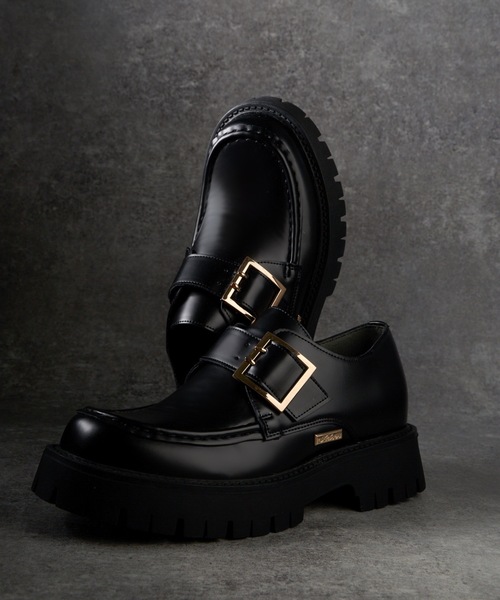 【極美品】ADRER アドラー メタルバックル ローファー L 27.5〜28㎝ ADRER（アドラー） ローファー L ブラック メンズ : ZOZOTOWN Yahoo!店