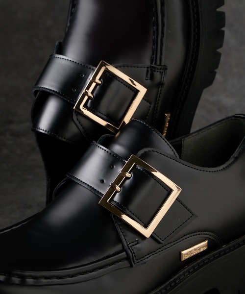 【極美品】ADRER アドラー メタルバックル ローファー L 27.5〜28㎝ ADRER（アドラー） ローファー L ブラック メンズ : ZOZOTOWN Yahoo!店