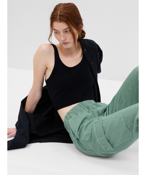 「GAP」 カーゴパンツ XX-SMALL グリーン レディース_画像7