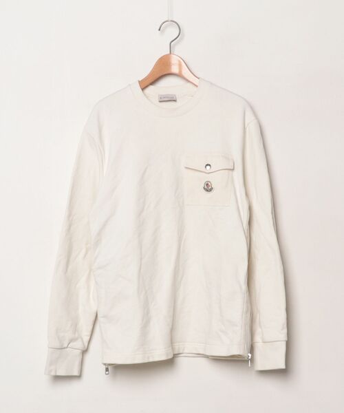 MONCLER（モンクレール） ワンポイントスウェットカットソー X-SMALL