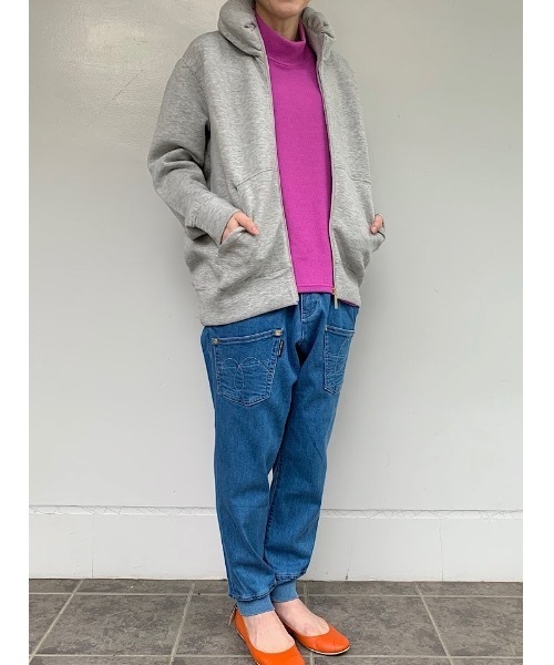 mercibeaucoup,（メルシーボークー） サルエルデニムパンツ 0 ブルー
