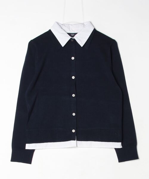 「SHIPS Colors」 カーディガン ONE SIZE ネイビー レディース_画像2