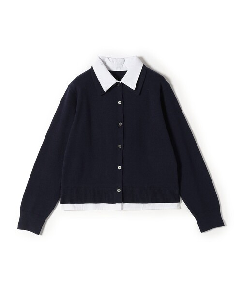 「SHIPS Colors」 カーディガン ONE SIZE ネイビー レディース_画像4