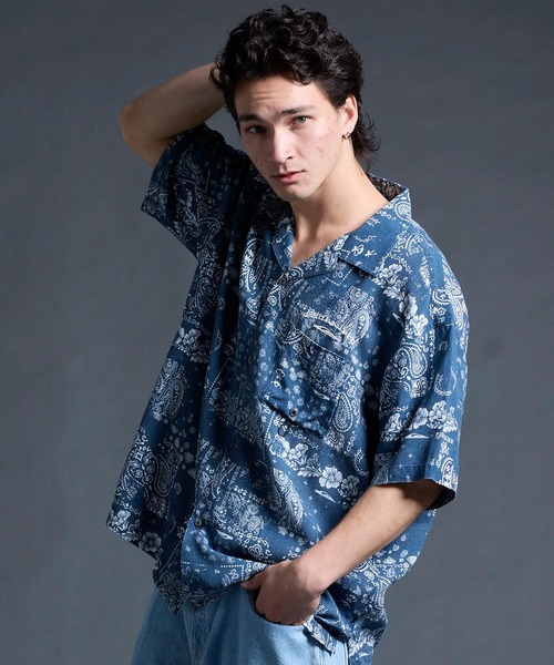 Quiksilver（クイックシルバー） シャツ 半袖 半袖 シャツ ペイズリー
