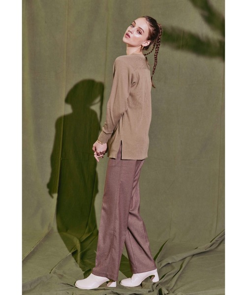 「ALEXIA STAM」 長袖カットソー FREE チャコールグレー レディース_画像5