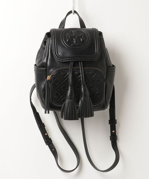 【美品】トリーバーチTORY BURCHリュックサックナイロンブラック黒 TORY BURCH（トリーバーチ） リュック - ブラック レディース