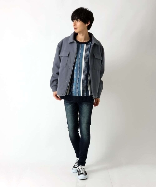 「MK MICHEL KLEIN HOMME 」 ブルゾン 46 アイボリー メンズ_画像2