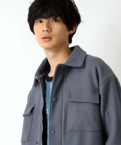 「MK MICHEL KLEIN HOMME 」 ブルゾン 46 アイボリー メンズ_画像3