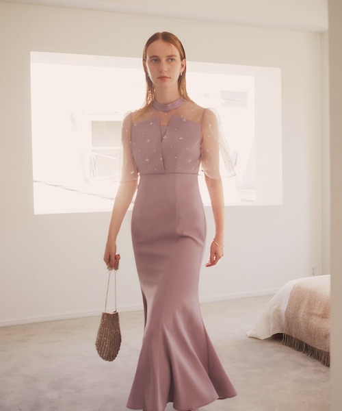 「Leja」 半袖ワンピース MEDIUM ブラック レディース_画像2