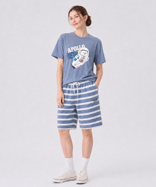 パジャマ Beyond Closet ビヨンドクローゼット パイルボーダー上下セット メンズ レディース | ブランド登録なし | 02