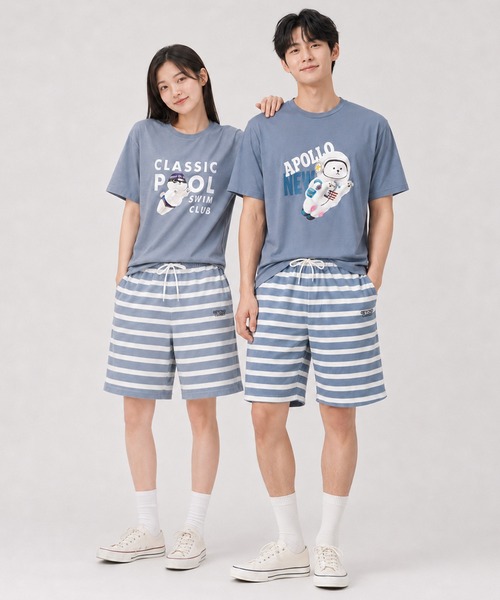 パジャマ Beyond Closet ビヨンドクローゼット パイルボーダー上下セット メンズ レディース | ブランド登録なし | 13