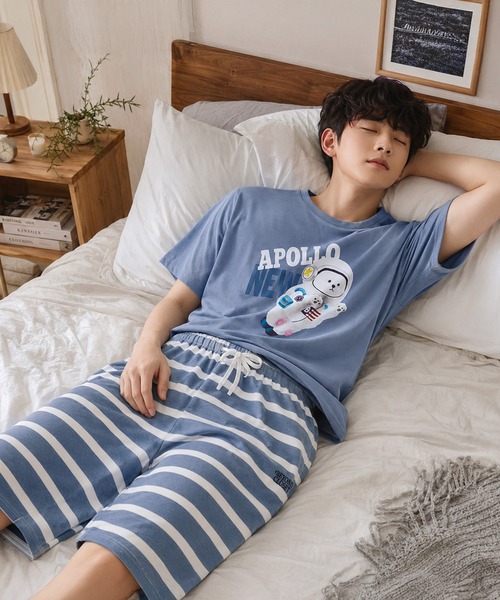 パジャマ Beyond Closet ビヨンドクローゼット パイルボーダー上下セット メンズ レディース | ブランド登録なし | 10