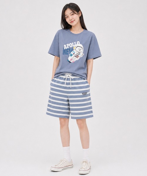 パジャマ Beyond Closet ビヨンドクローゼット パイルボーダー上下セット メンズ レディース | ブランド登録なし | 08