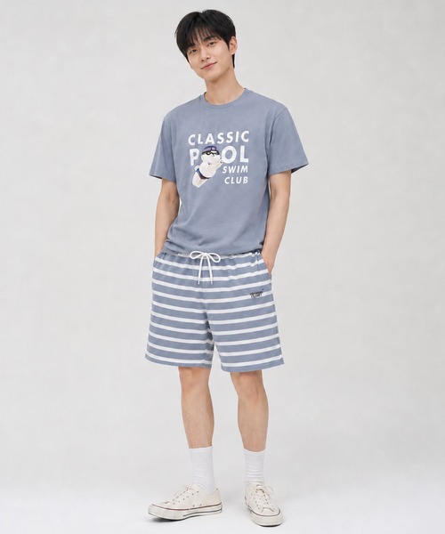 パジャマ Beyond Closet ビヨンドクローゼット パイルボーダー上下セット メンズ レディース | ブランド登録なし | 04