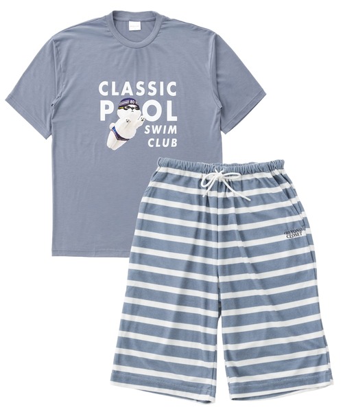 パジャマ Beyond Closet ビヨンドクローゼット パイルボーダー上下セット メンズ レディース | ブランド登録なし | 14