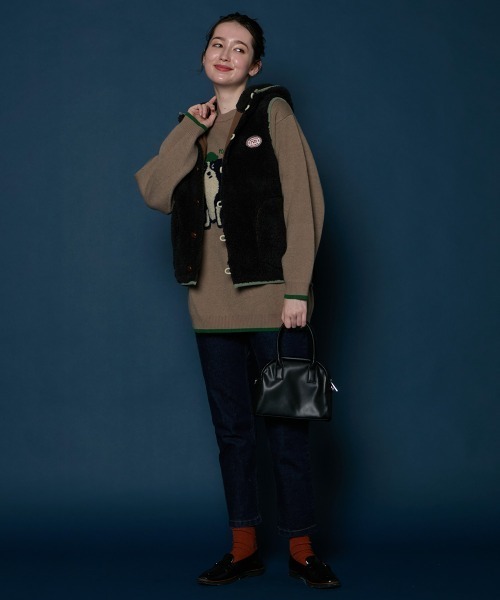 「KRIFF MAYER Lady's Collection」 ベスト LARGE グレー レディース_画像4