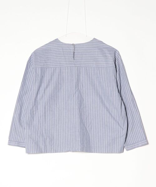 「Morris & Sons」 ストライプ柄長袖ブラウス 0 ブルー レディース_画像2