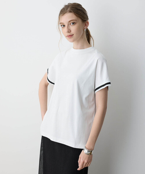 「LE SOUK HOLIDAY」 半袖Tシャツ L カーキ レディース_画像3